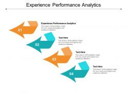 Experience performance analytics ppt powerpoint presentation icon styles cpb