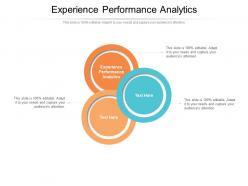 Experience performance analytics ppt powerpoint presentation portfolio inspiration cpb
