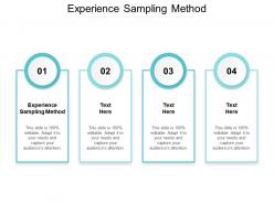 Experience sampling method ppt powerpoint presentation model graphics pictures cpb