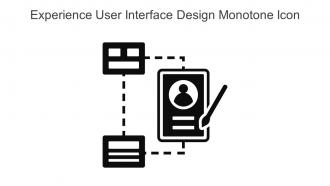 Experience User Interface Design Monotone Icon In Powerpoint Pptx Png And Editable Eps Format