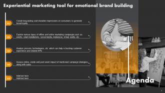 Experiential Marketing Tool For Emotional Brand Building Powerpoint Presentation Slides MKT CD V Adaptable Professional