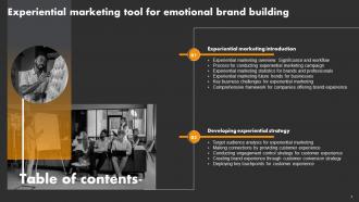 Experiential Marketing Tool For Emotional Brand Building Powerpoint Presentation Slides MKT CD V Pre-designed Professional