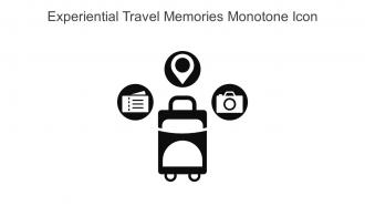 Experiential Travel Memories Monotone Icon In Powerpoint Pptx Png And Editable Eps Format