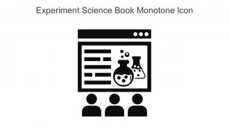 Experiment Science Book Monotone Icon In Powerpoint Pptx Png And Editable Eps Format