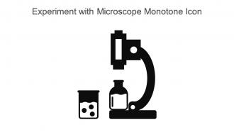 Experiment With Microscope Monotone Icon In Powerpoint Pptx Png And Editable Eps Format