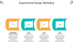 Experimental design marketing ppt powerpoint presentation pictures template cpb