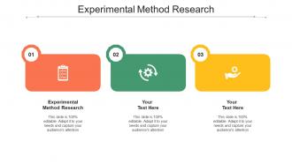 Experimental Method Research Ppt Powerpoint Presentation File Designs Download Cpb