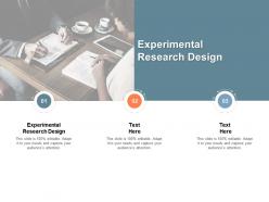 Experimental research design ppt powerpoint presentation professional cpb