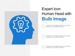 Expert icon human head with