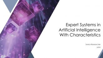 Expert Systems In Artificial Intelligence With Characteristics PPT Designs AT