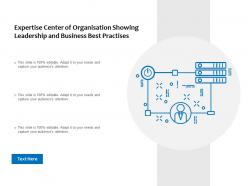 Expertise center of organisation showing leadership and business best practises