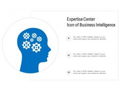 Expertise centre icon of business intelligence