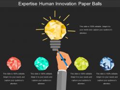 Expertise human innovation paper balls