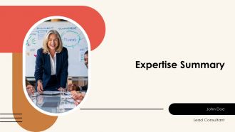 Expertise Summary PPT Presentation AT