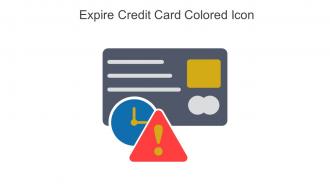 Expire Credit Card Colored Icon In Powerpoint Pptx Png And Editable Eps Format