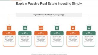 Explain Passive Real Estate Investing Simply In Powerpoint And Google Slides Cpb
