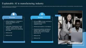Explainable AI In Manufacturing Industry AI In Manufacturing