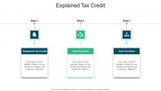 Explained Tax Credit In Powerpoint And Google Slides Cpb