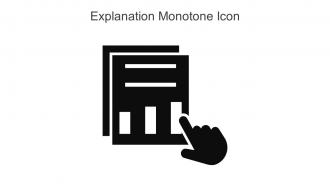 Explanation Monotone Icon In Powerpoint Pptx Png And Editable Eps Format