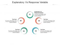 Explanatory vs response variable ppt powerpoint presentation professional icon cpb