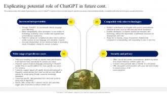 Explicating Potential Role Of ChatGPT In ChatGPT OpenAI Conversation AI Chatbot ChatGPT CD V Customizable Graphical