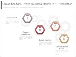 Exploit solutions evolve business models ppt presentation