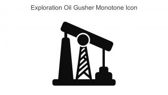 Exploration Oil Gusher Monotone Icon In Powerpoint Pptx Png And Editable Eps Format