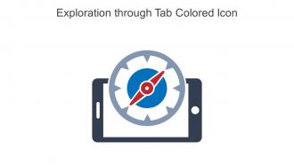 Exploration Through Tab Colored Icon In Powerpoint Pptx Png And Editable Eps Format