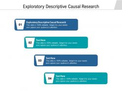 Exploratory descriptive causal research ppt powerpoint presentation infographics portrait cpb