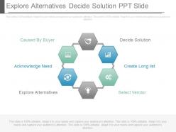 Explore alternatives decide solution ppt slide