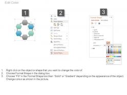 88671076 style cluster hexagonal 6 piece powerpoint presentation diagram infographic slide