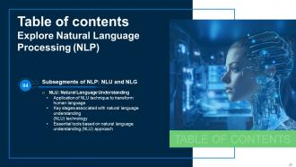 Explore Natural Language Processing NLP Powerpoint Presentation Slides AI CD V Captivating Analytical