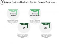 Explores options strategic choice design business development branding cpb