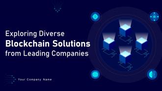 Exploring Diverse Blockchain Solutions From Leading Companies BCT CD