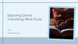 Exploring Divine Indwelling Bible Study PPT Sample AT