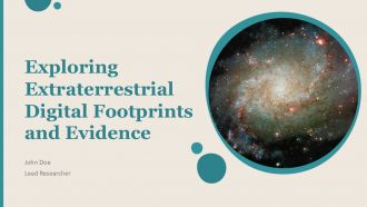 Exploring Extraterrestrial Digital Footprints And Evidence PPT Example ST AI