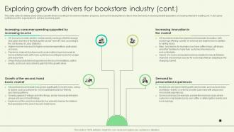 Exploring Growth Drivers For Bookstore Industry Book Shop Business Plan BP SS Analytical Graphical