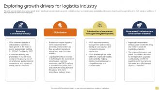 Exploring Growth Drivers For Logistics Warehousing And Logistics Business Plan BP SS
