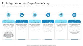 Exploring Growth Drivers For Perfume Industry Custom Fragrance Business Plan BP SS
