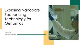 Exploring Nanopore Sequencing Technology For Genomics PPT Example ST AI