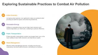 Exploring Sustainable Practices To Combat Air Pollution PPT PowerPoint ACP Interactive Good
