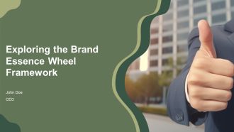 Exploring The Brand Essence Wheel Framework PPT Slides AT