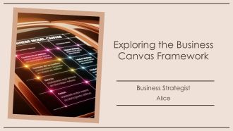 Exploring The Business Canvas Framework PPT Summary AT