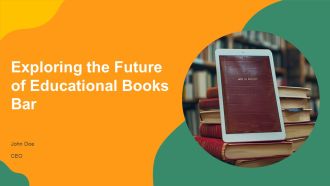 Exploring The Future Of Educational Books Bar PPT Structure AT