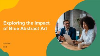 Exploring The Impact Of Blue Abstract Art PPT Outline AT