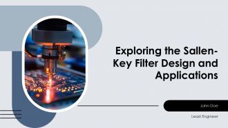 Exploring The Sallen Key Filter Design And Applications PPT Example ST AI