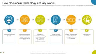 Exploring The Spectrum How Blockchain Technology Actually Works Ppt Example BCT SS V