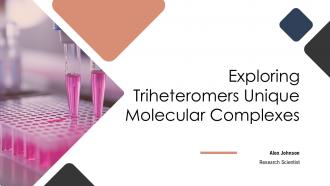 Exploring Triheteromers Unique Molecular Complexes PPT Template ST AI