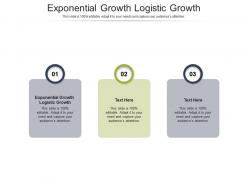Exponential growth logistic growth ppt powerpoint presentation model designs download cpb