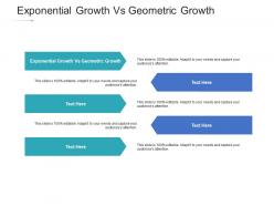 Exponential growth vs geometric growth ppt powerpoint presentation summary cpb